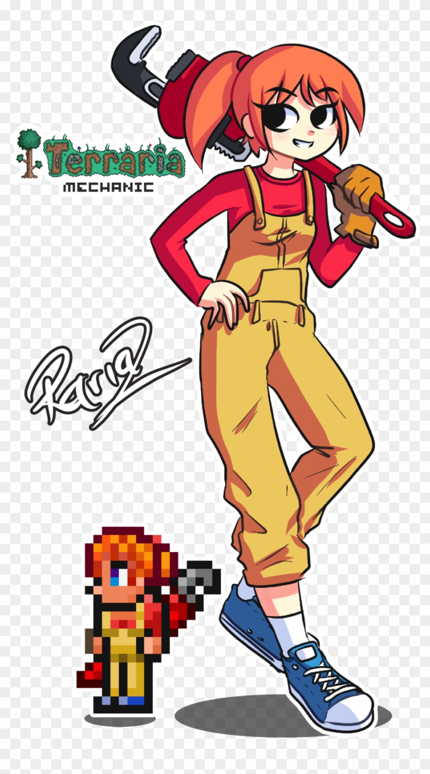 Mechanic Terraria By Rariaz - Terraria #736118
