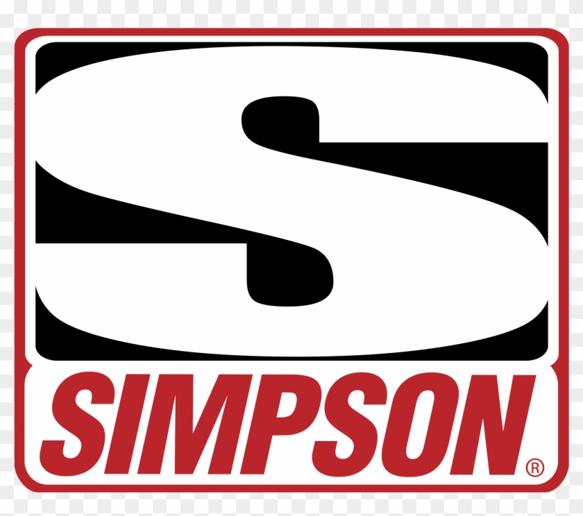 Simpson Racing Logo Black And White - Simpson Racing #736965