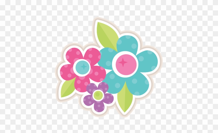 Flower Group Svg Scrapbook Cut File Cute Clipart Files - Scrapbook Flower Png Sticker #737075
