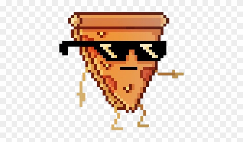 #пиксели #пиксель #пиксельная Наклейка #пиксельные - Gif De Pizza Steve #737234