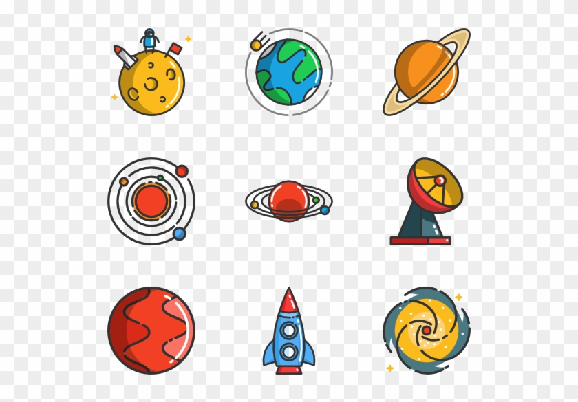 Cartooning Space Icons - Space Cartoon Png #738079