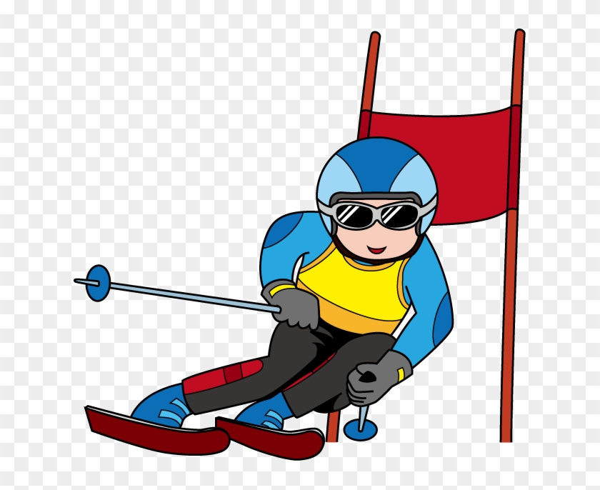 スキースノーボード14 - - Ski Slalom Clipart #738910