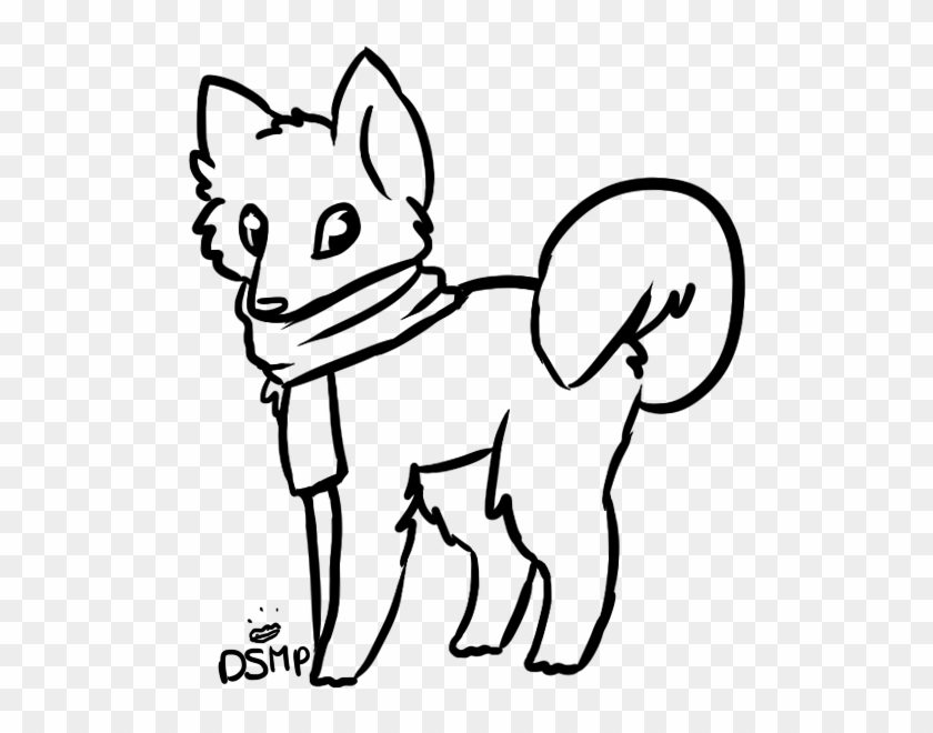 Dog Lineart - Drawing #739100