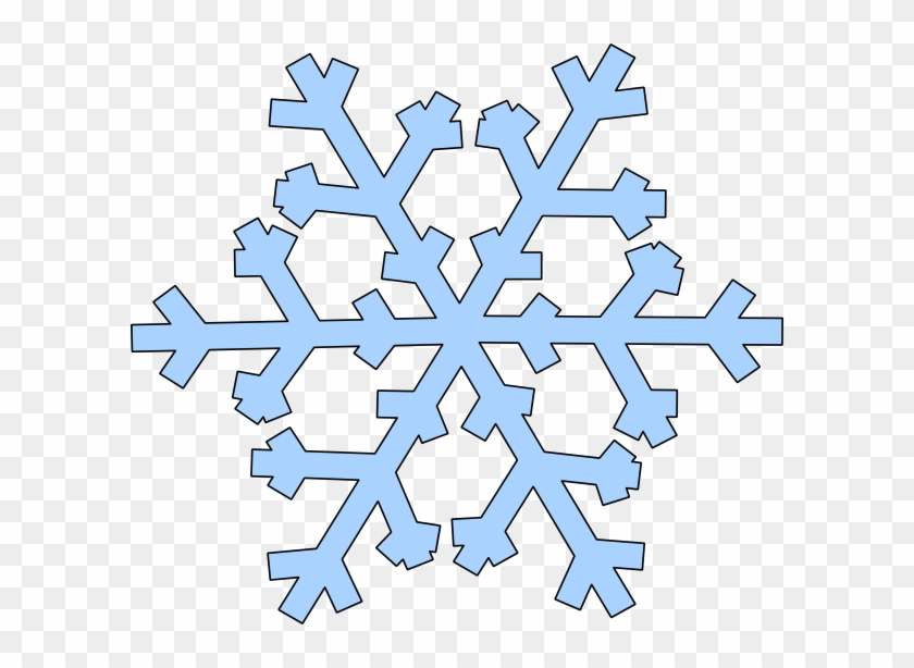 Snowflake Clipart Simple Snowflake - Snowflake Clip Art Vector #739571