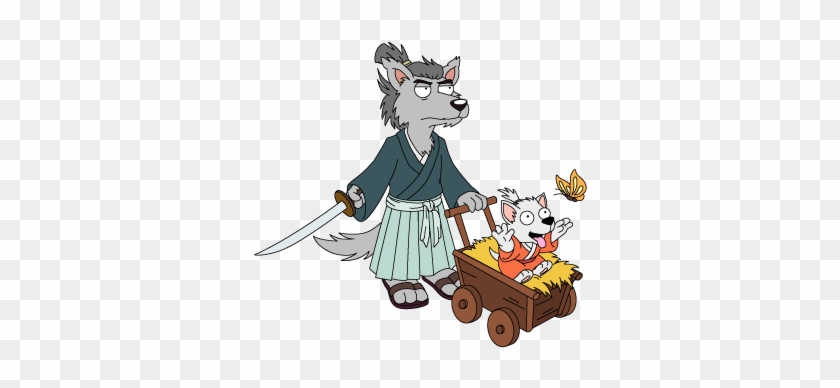 Fg Decoration Lonewolfandcub - Cartoon #740113