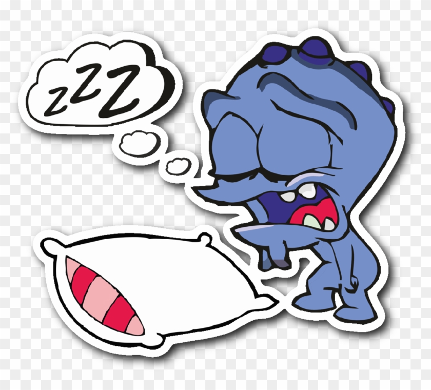 Fatigue Monster Sticker - Ceramic #740634