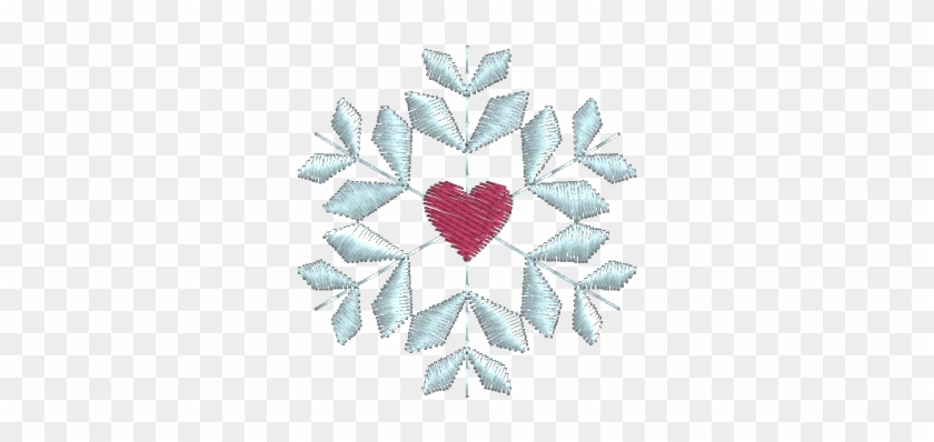 Floco De Neve Coração - Embroidery #740714