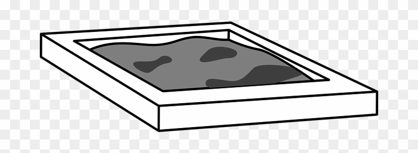 Sandbox, Playgoround, Gray - Black And White Sand Box #741261