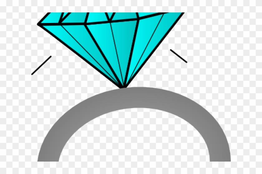 Gems Clipart Diamond Ring - Бриллиант Как Рисовать #742250
