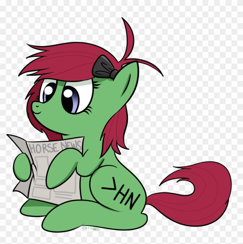 Catfood-mcfly, Horse News, /mlp/, Newspaper, Oc, Oc - Cartoon #742724