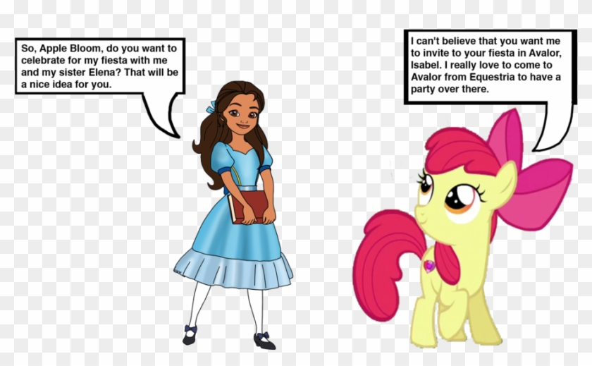Apple Bloom Meets Princess Isabel By Darthraner83 - Cartoon #742984