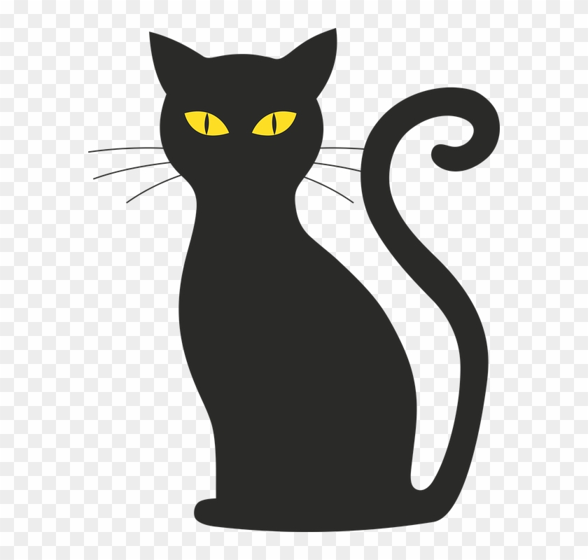Siamese Cat Clipart 16, - Silhueta Gato Preto #743357
