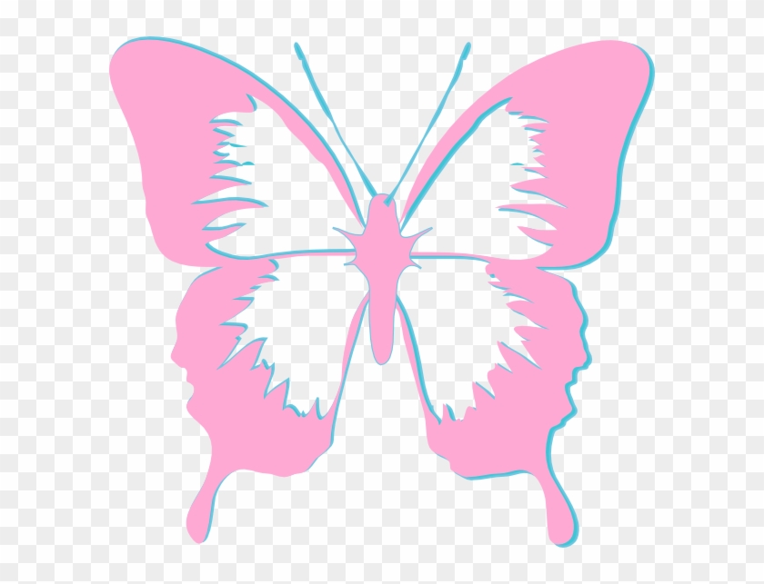 Butterfly Black And White Clipart #743725