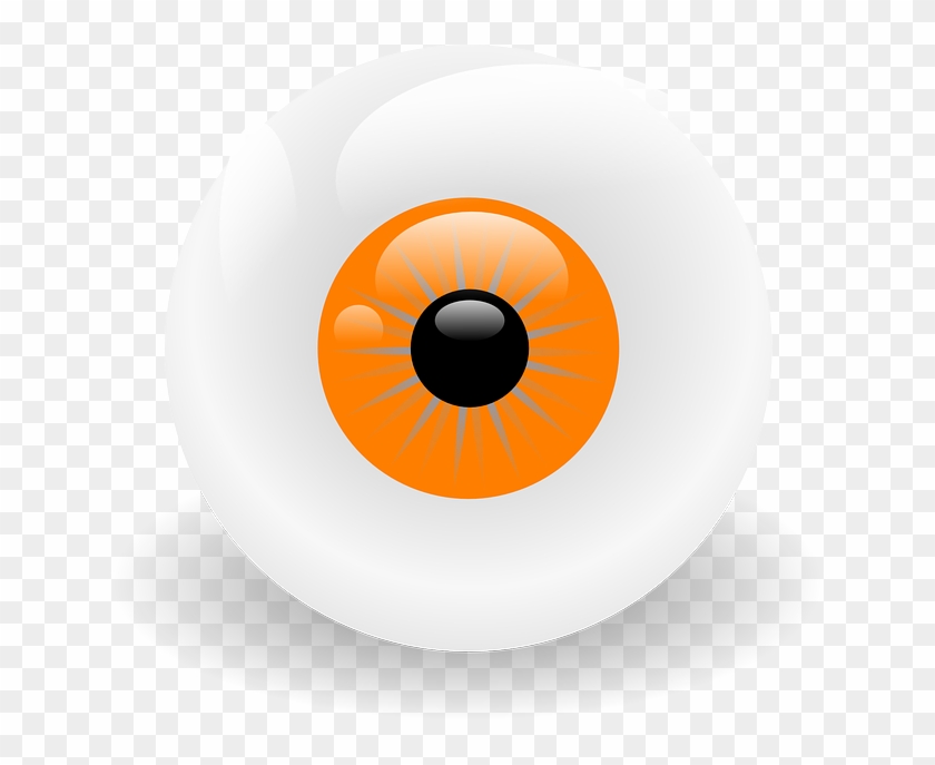Eye Clipart Orange - Clip Art #744385