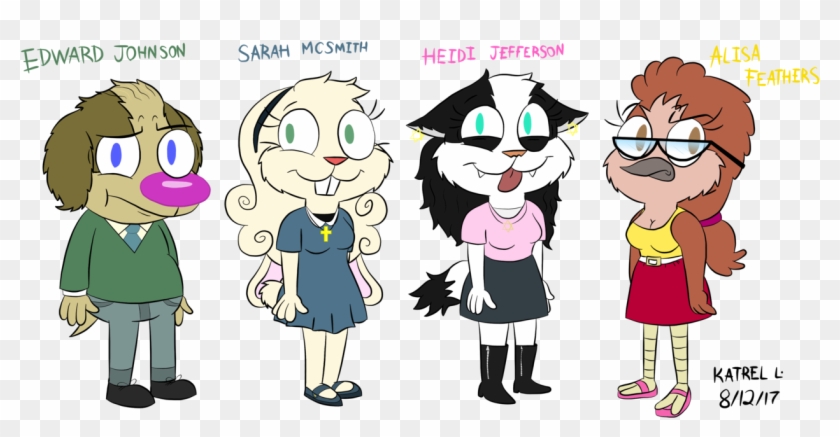 My Ocs In Their Alternative Clothes Part One By K9x - Edward And Sara Cartoon #744492