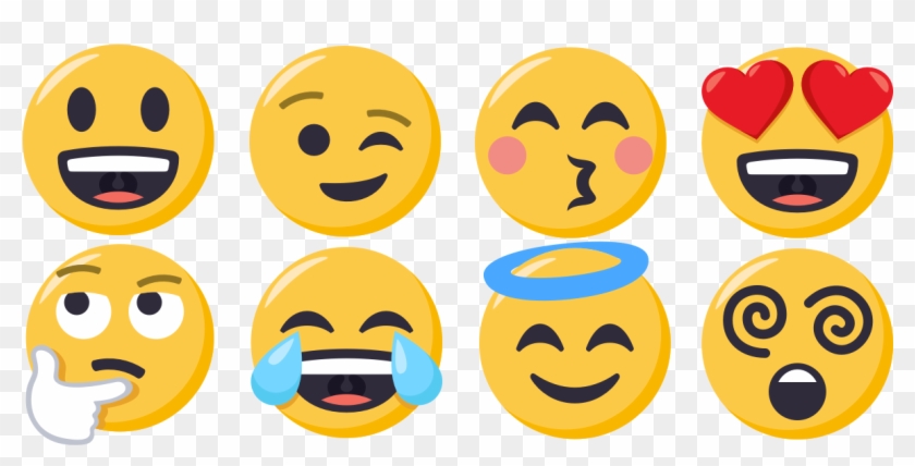0 Smileys Are Here - Walls 360 Emoji One Peel Stick Wall Decal Winking Face #745772