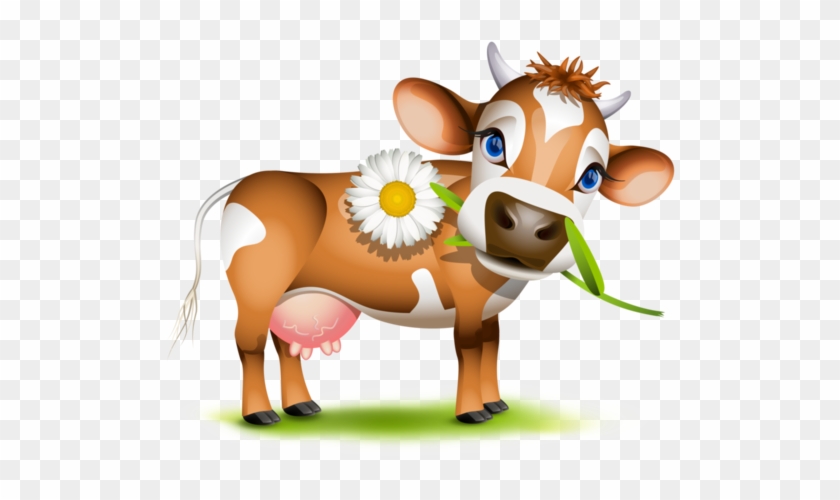 Tubes Vaches - Cow Flower In Grass Farm Animal Wallplate Decorative #746081