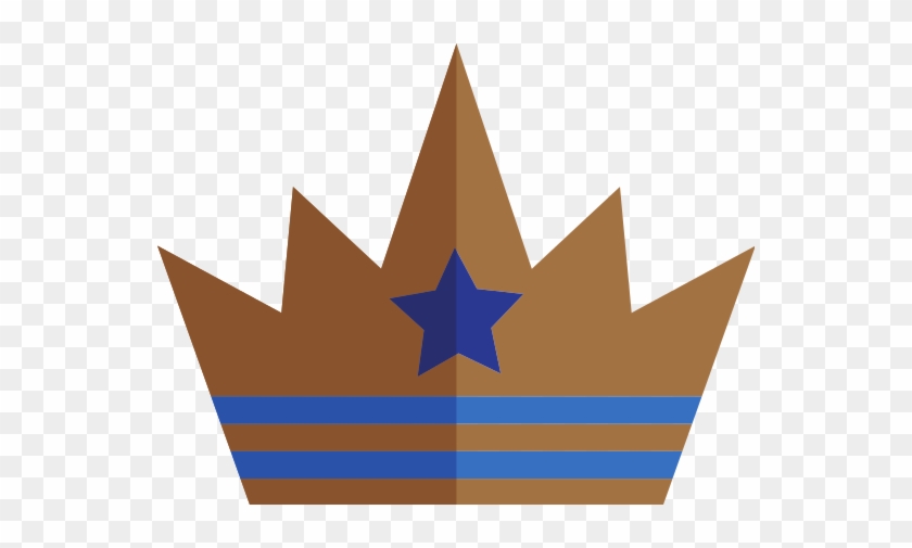 Blue Star Decorated Ochre Crown Icon - Blue Star Decorated Ochre Crown Icon #746096