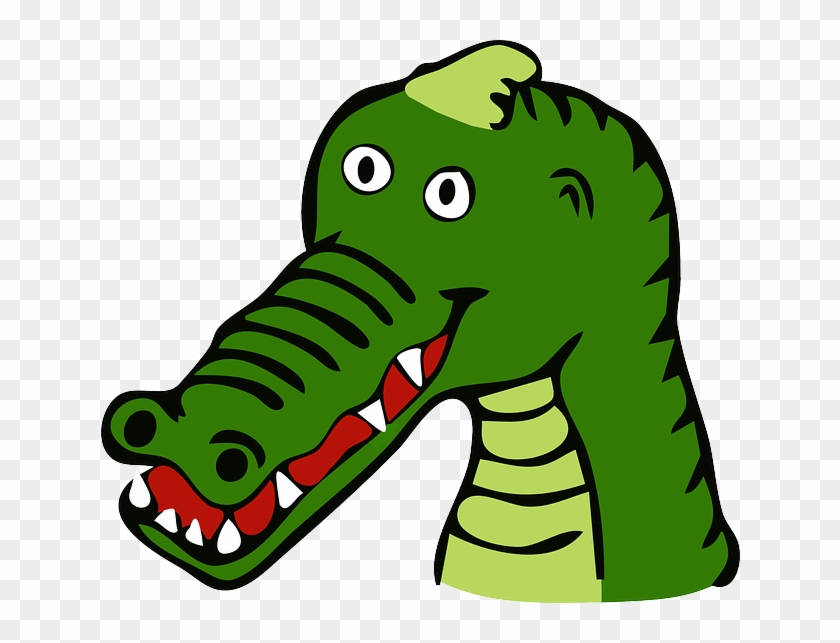 Crocodile Clipart Carnivore Pencil And In Color Crocodile - Custom Cartoon Alligator Mugs #746115
