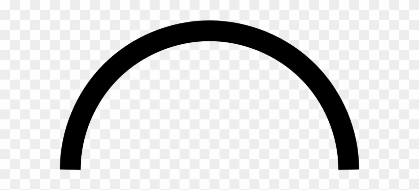 White Semi Circle Clip Art At Clker - Circle #747377