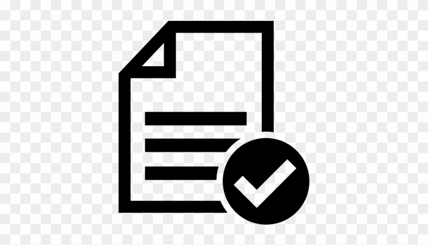 Accept File Or Checklist Vector - Acceptance Icon #747626