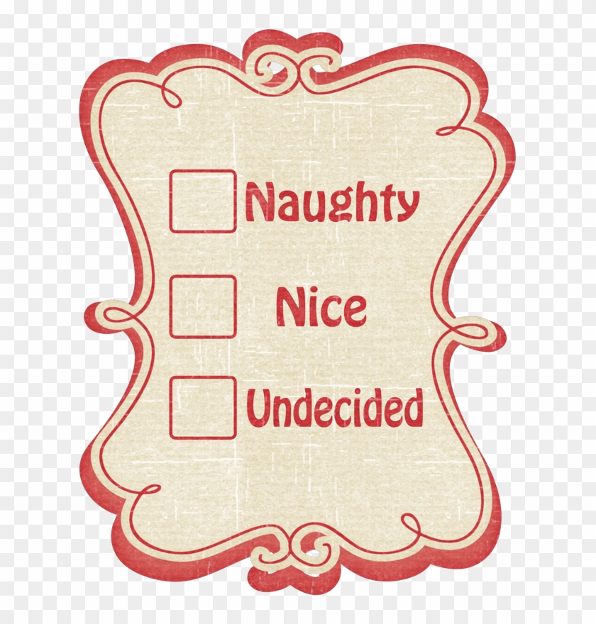 Christmas Naughty Or Nice Clip Art - Christmas Naughty Or Nice Clipart #748609