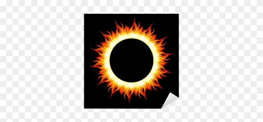Vinilo Pixerstick Resumen De Fuego Ardiendo Vista Superior - Euclidean Vector #751807
