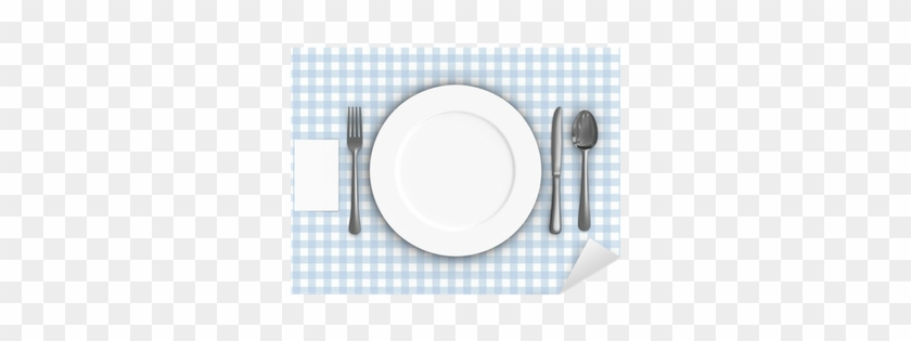 A Render Of A Table Setting Over A Tablecloth Sticker - Rock N Roll Invitations Templates #752532