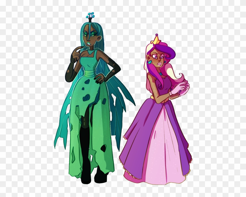 Human Queen Chrysalis And Princess Cadence - Mlp Cadence And Chrysalis Human #752548