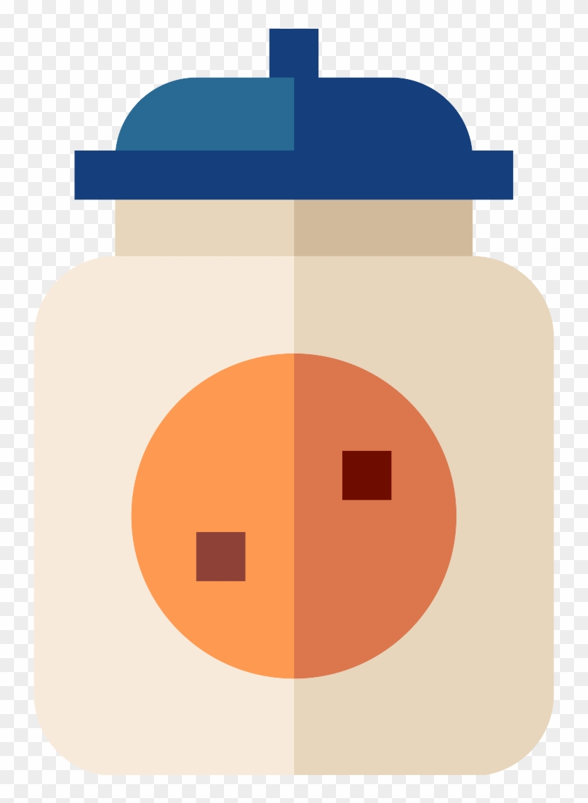 曲奇罐图标 - Cookie Jar Flat Design #752555