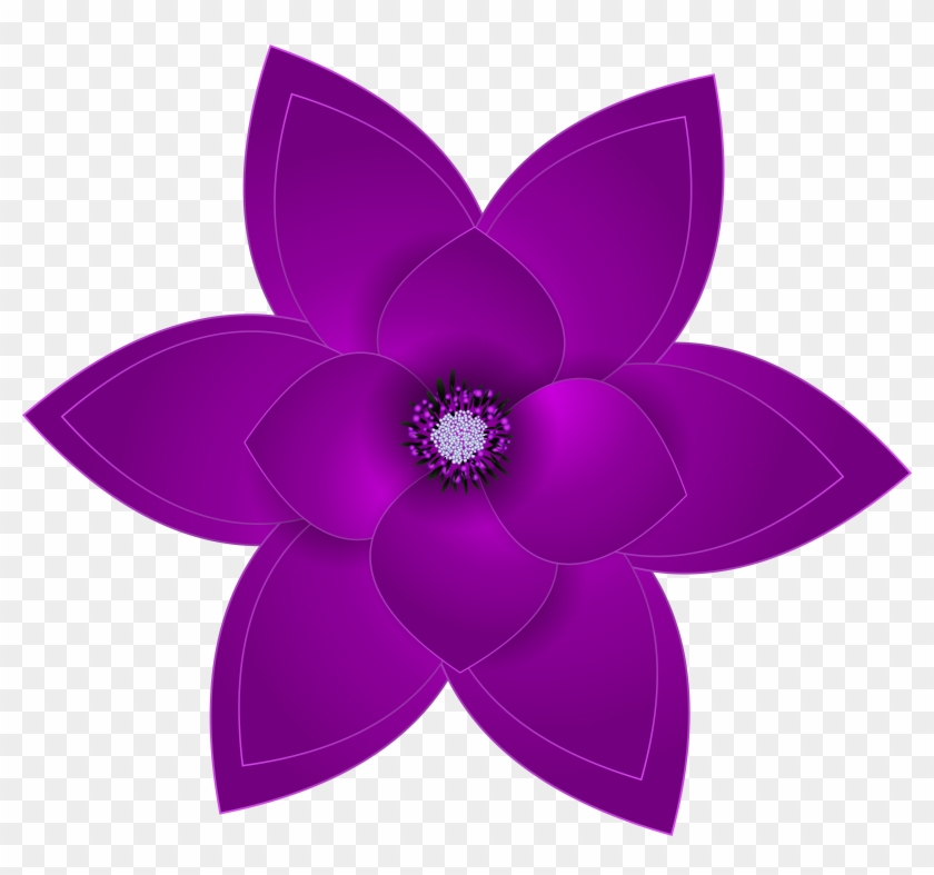 0, - Draw A Purple Flower #752691