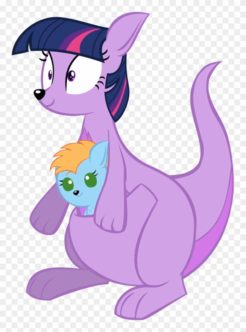 Kangaroo Twily With Baby Kangaroo Harmony Star In By - Rainbow Kangaroo #753198