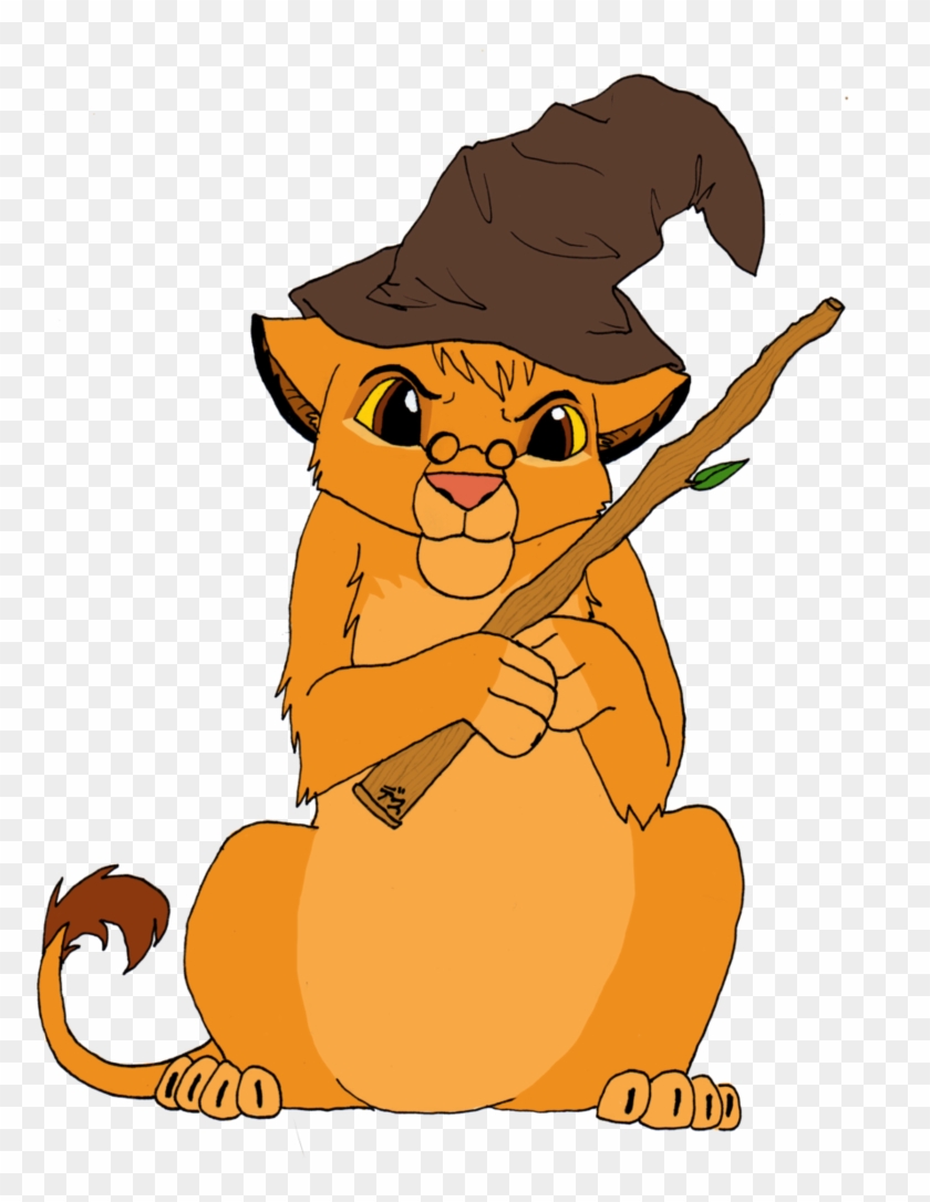 Halloween Day 2 Wizard Simba By Awkwardly Handsome - Cartoon #753961