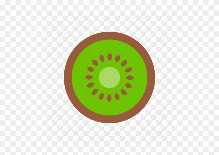 Kiwi Tropical Fruit Icon Shadow Royalty Free Vector - Kiwi Icon #753979