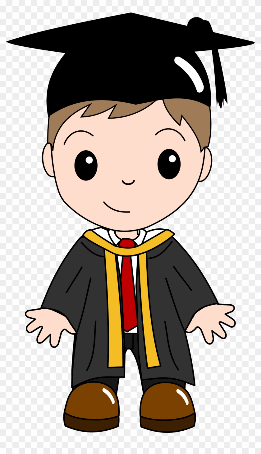 Graduation Ceremony Child Cartoon Clip Art - Graduation Boy Clipart Png #754939