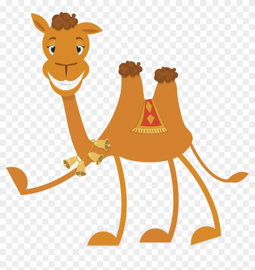 Bactrian Camel Dromedary Cartoon Clip Art - Cartoon Camel #755412