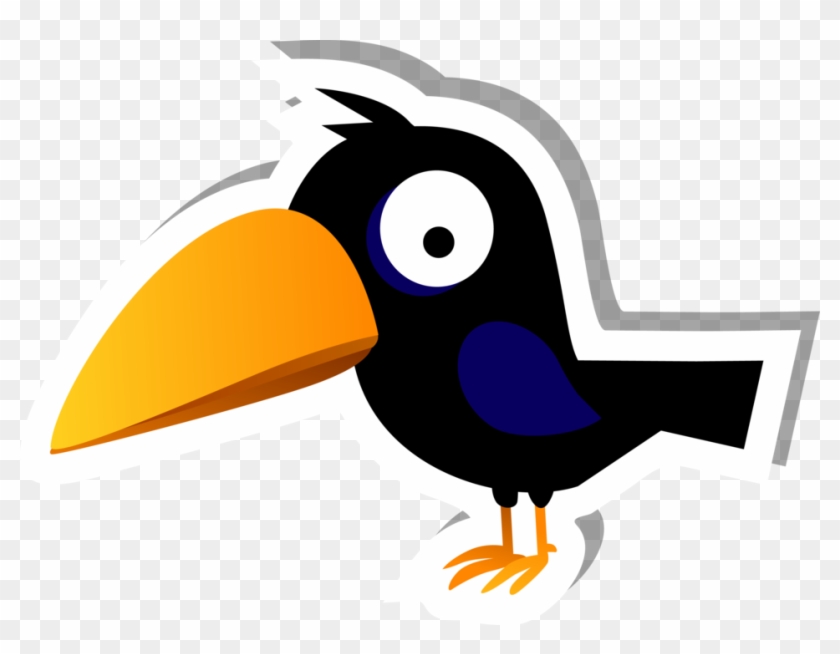 Cute Raven Sticker - Sticker #755458