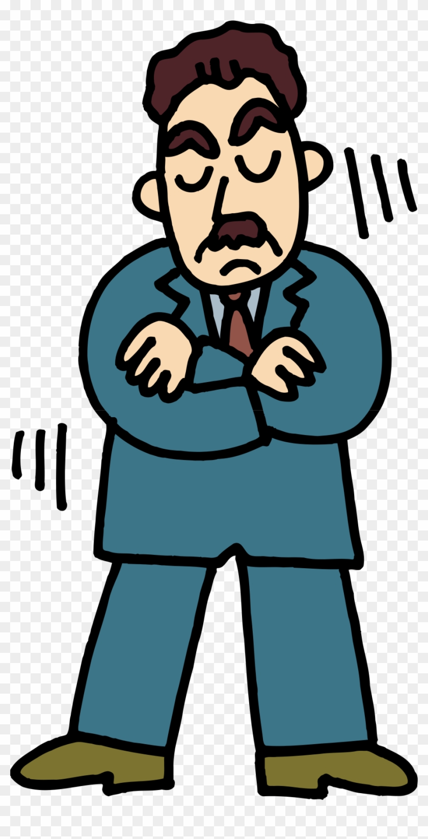 Clip Art - Angry Man - Hombre Enojado Png #757084