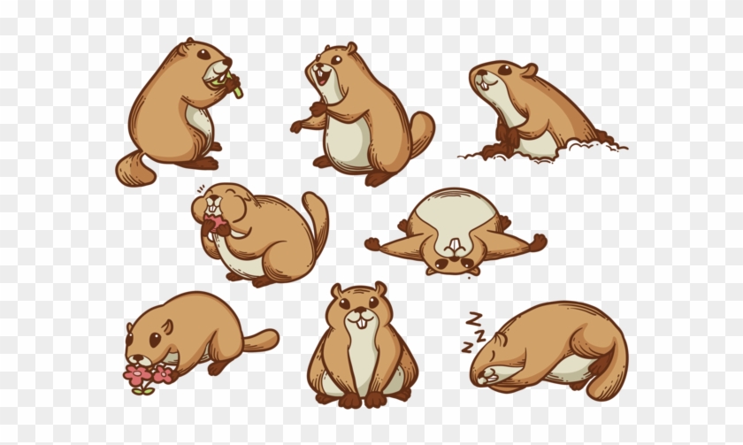 Gopher Cartoon Vector - 地 鼠 卡通 #757129