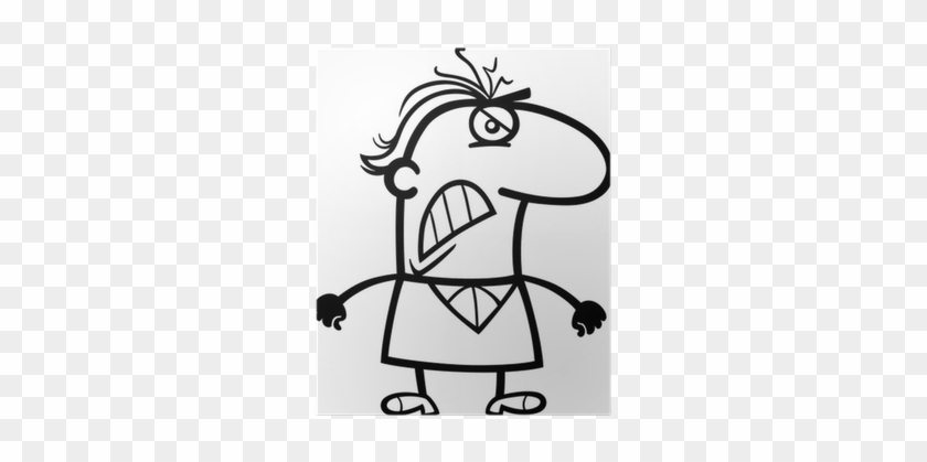 Angry Man Cartoon #757191