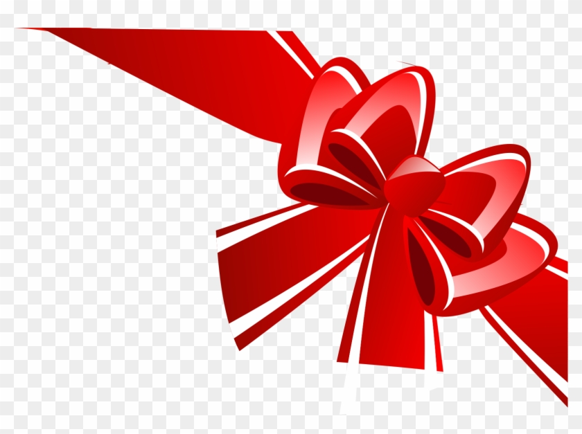 Red Ribbon Euclidean Vector - โบว์ ริบบิ้น Png #757543