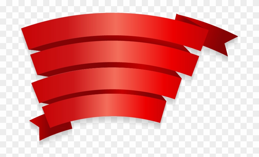 Paper Red Ribbon Clip Art Red Ribbon Vector 814 445 - Ribbon Vector Png #757651