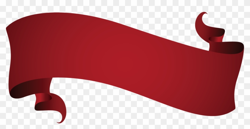 Wine Red Euclidean Vector Ribbon - Wine Red Euclidean Vector Ribbon #757670