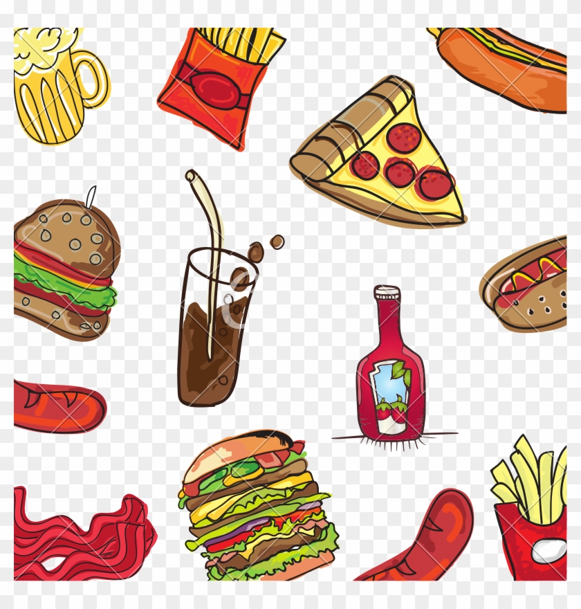 Fast Food Background - Food #757746