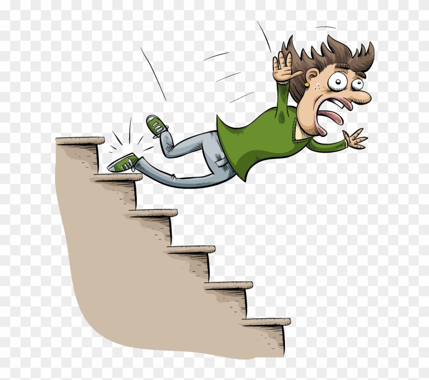 Illustration [converted] - Falling Down The Stairs #757981