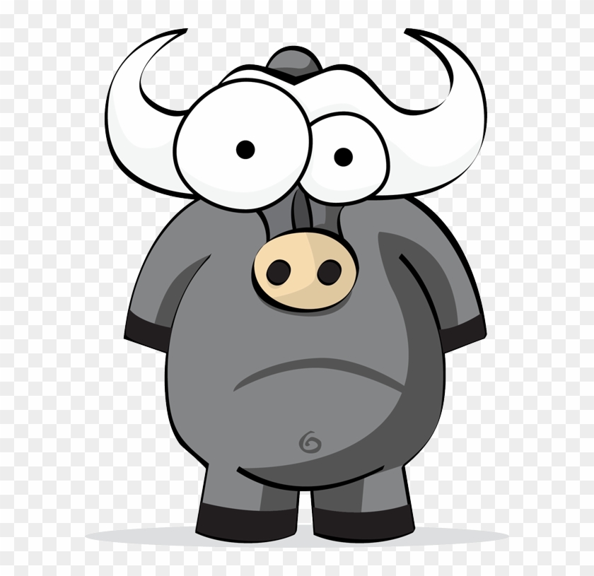 Gnu-shaving - - Buffalo Cartoon Png #759020
