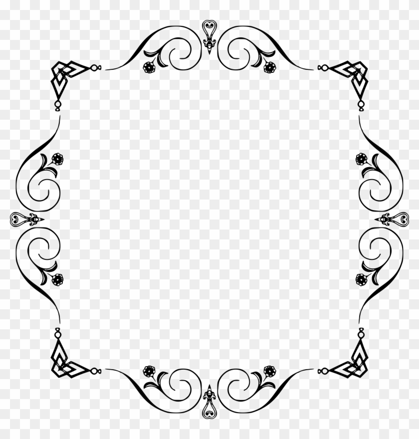 Big Image - Elegant Border Frame Png #759043