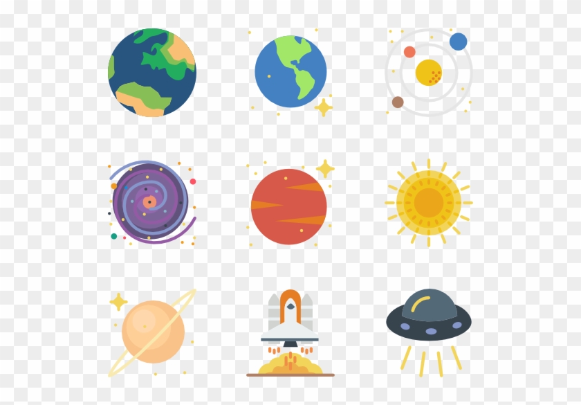 Space 50 Icons - Planet Icon Png #759442