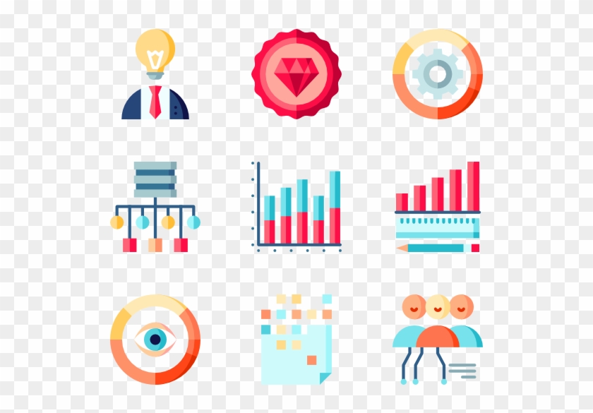 Big Data And Web Analytics - Big Data Icon Vector #759477
