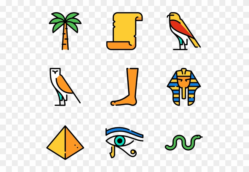 Linear Ancient Egypt Elements - Egypt Png #759479